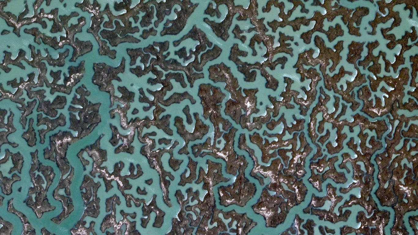 Pintura Abstracta Azul y Blanca. Wallpaper in 1366x768 Resolution