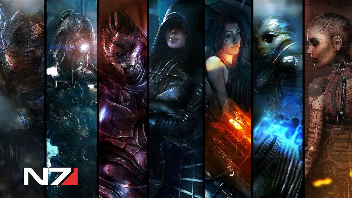 Mass Effect 3, Mass Effect, Mass Effect 2, Graphic Design, Poster. Wallpaper in 1366x768 Resolution