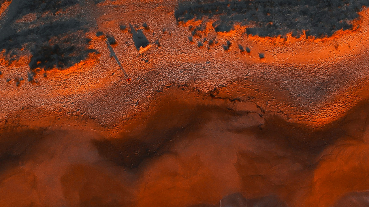 Agua, Naranja, Paisaje Natural, Congelación, Patrón. Wallpaper in 1280x720 Resolution