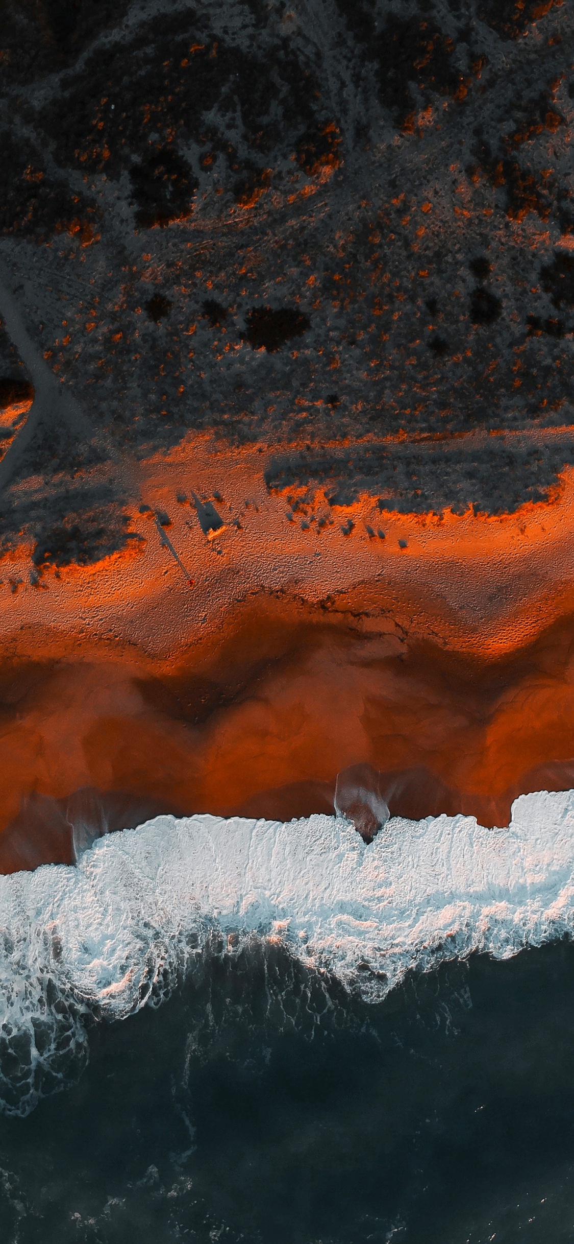 Eau, Orange, Paysage Naturel, Congélation, Formation. Wallpaper in 1125x2436 Resolution