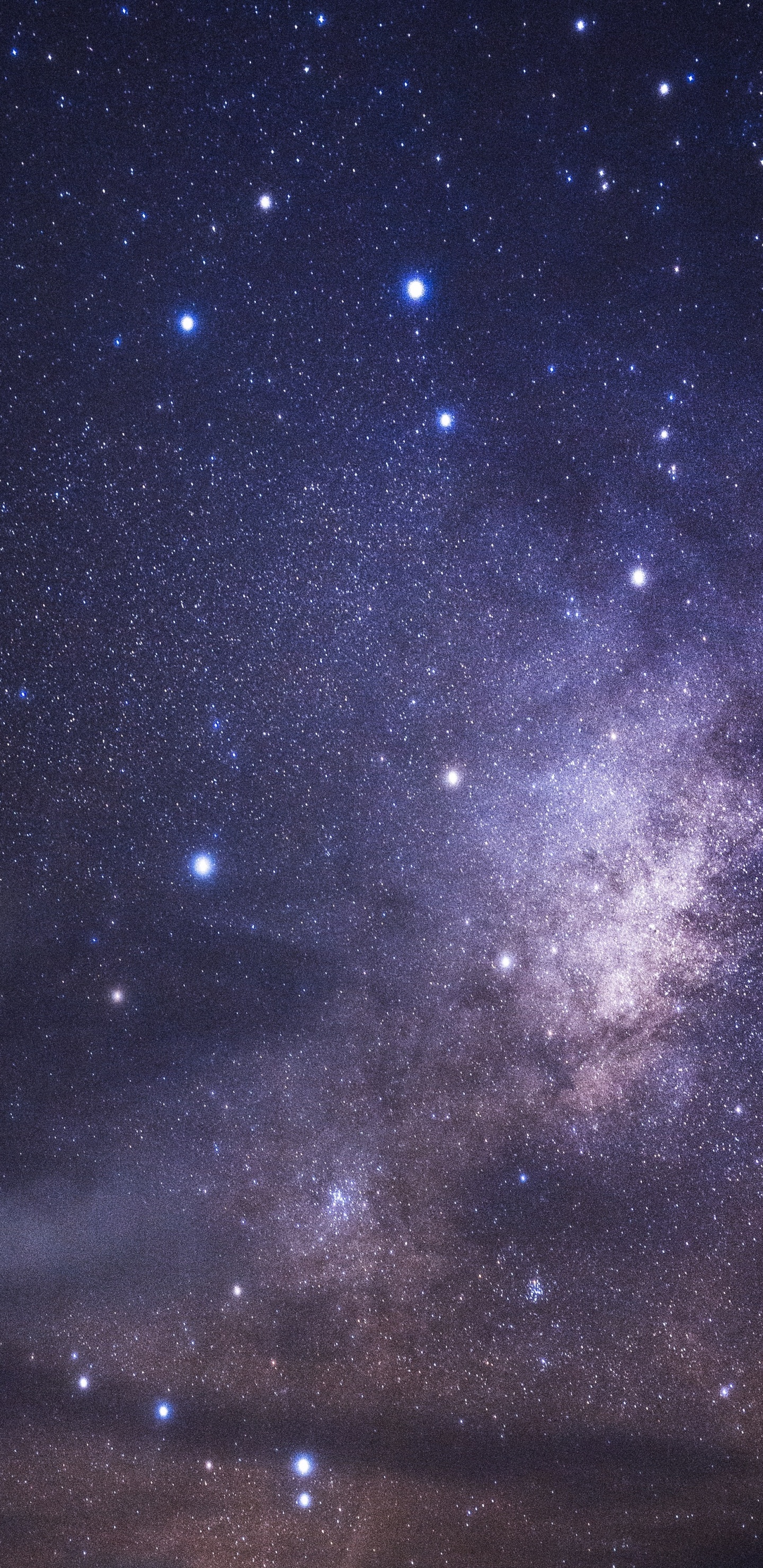 Cielo Azul y Negro Con Estrellas. Wallpaper in 1440x2960 Resolution