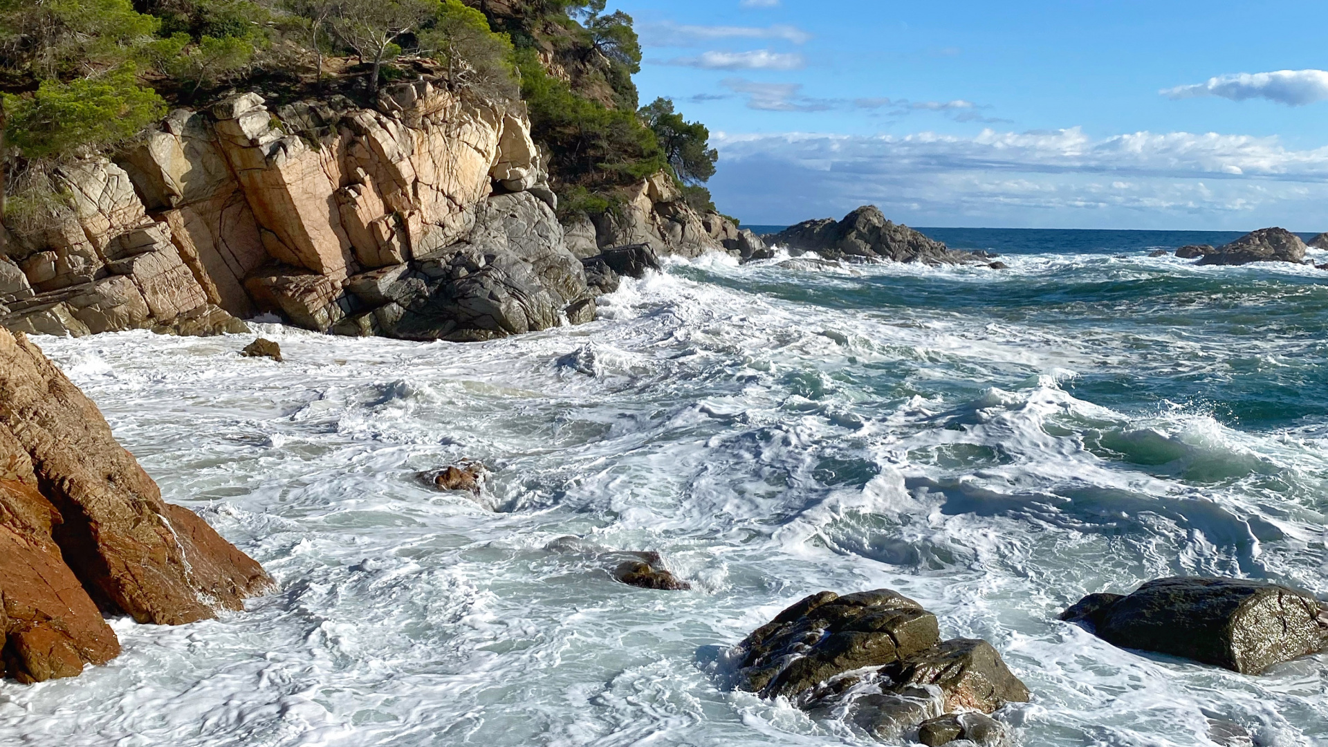 Côte, Corps de L'eau, Rock, Eau, Soubassement. Wallpaper in 1920x1080 Resolution