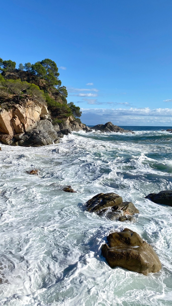 海岸, 人体内的水, 海洋, 水道, 风波 壁纸 720x1280 允许