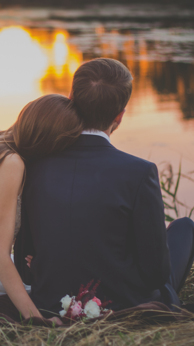 Beauté, Amour, Robe, Photographie, Mariage. Wallpaper in 750x1334 Resolution