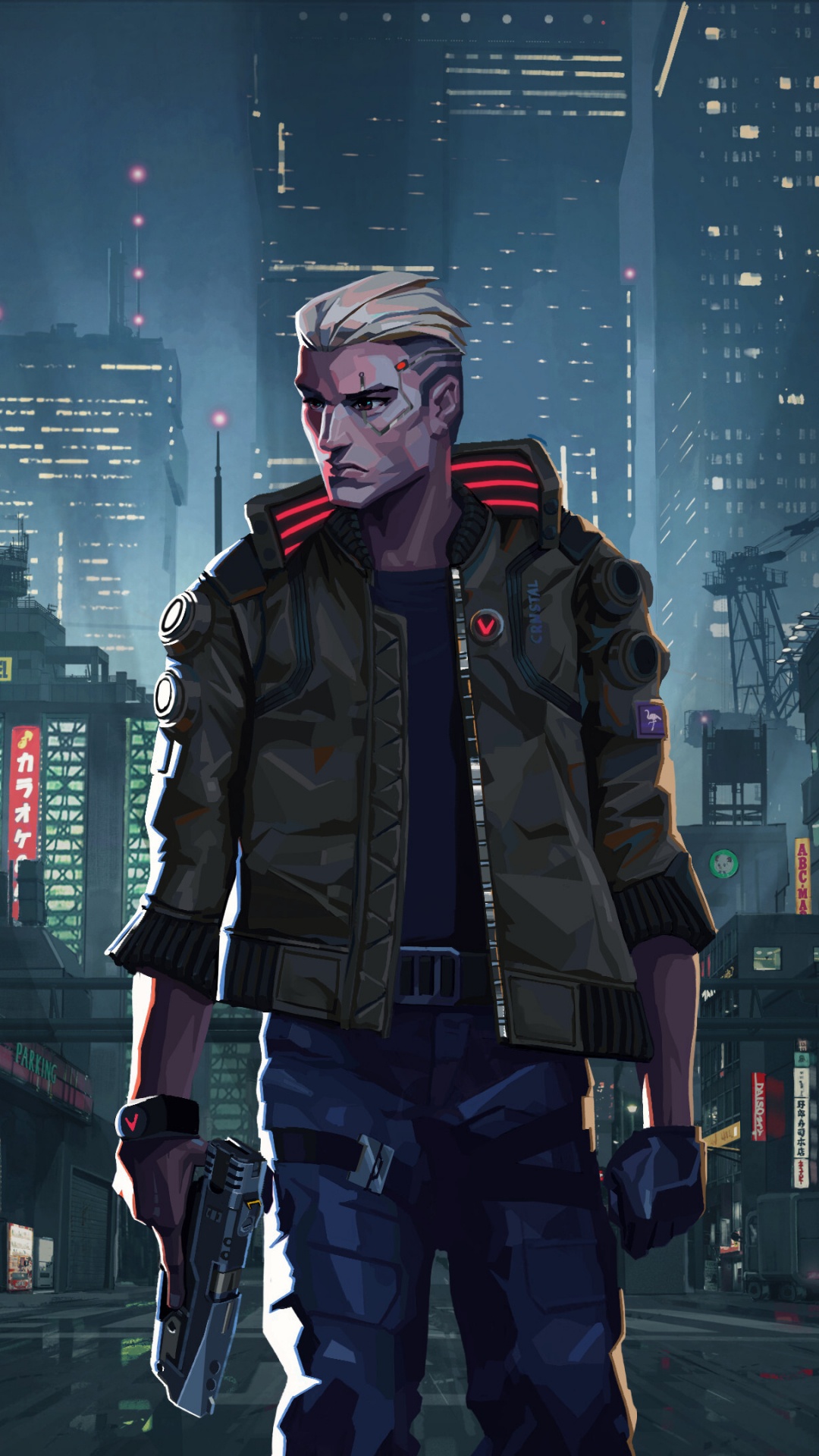 庞克, 庞克2077, 赛博朋克20220, 视频游戏, 机械人 壁纸 1080x1920 允许