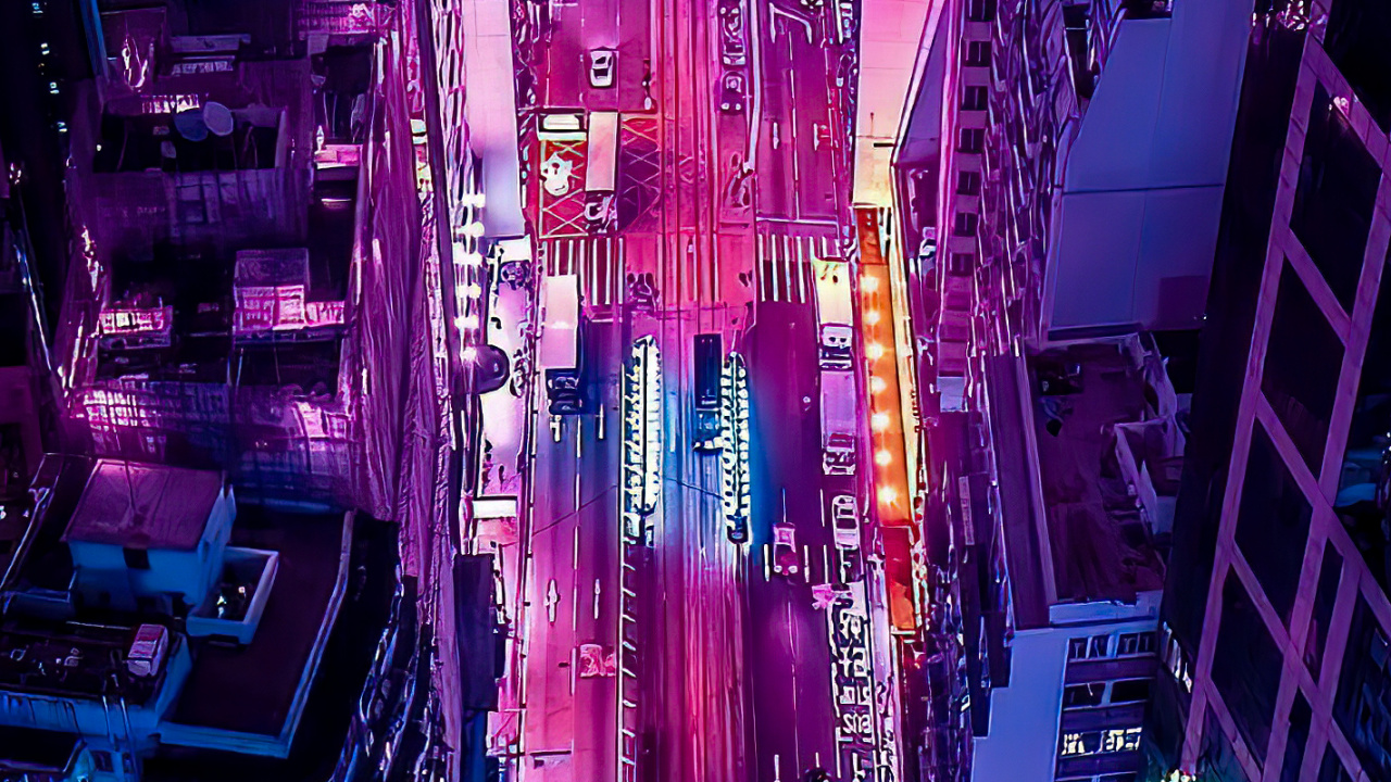 Esthétique, Bâtiment, Purple, Lumière, Gratte-ciel. Wallpaper in 1280x720 Resolution