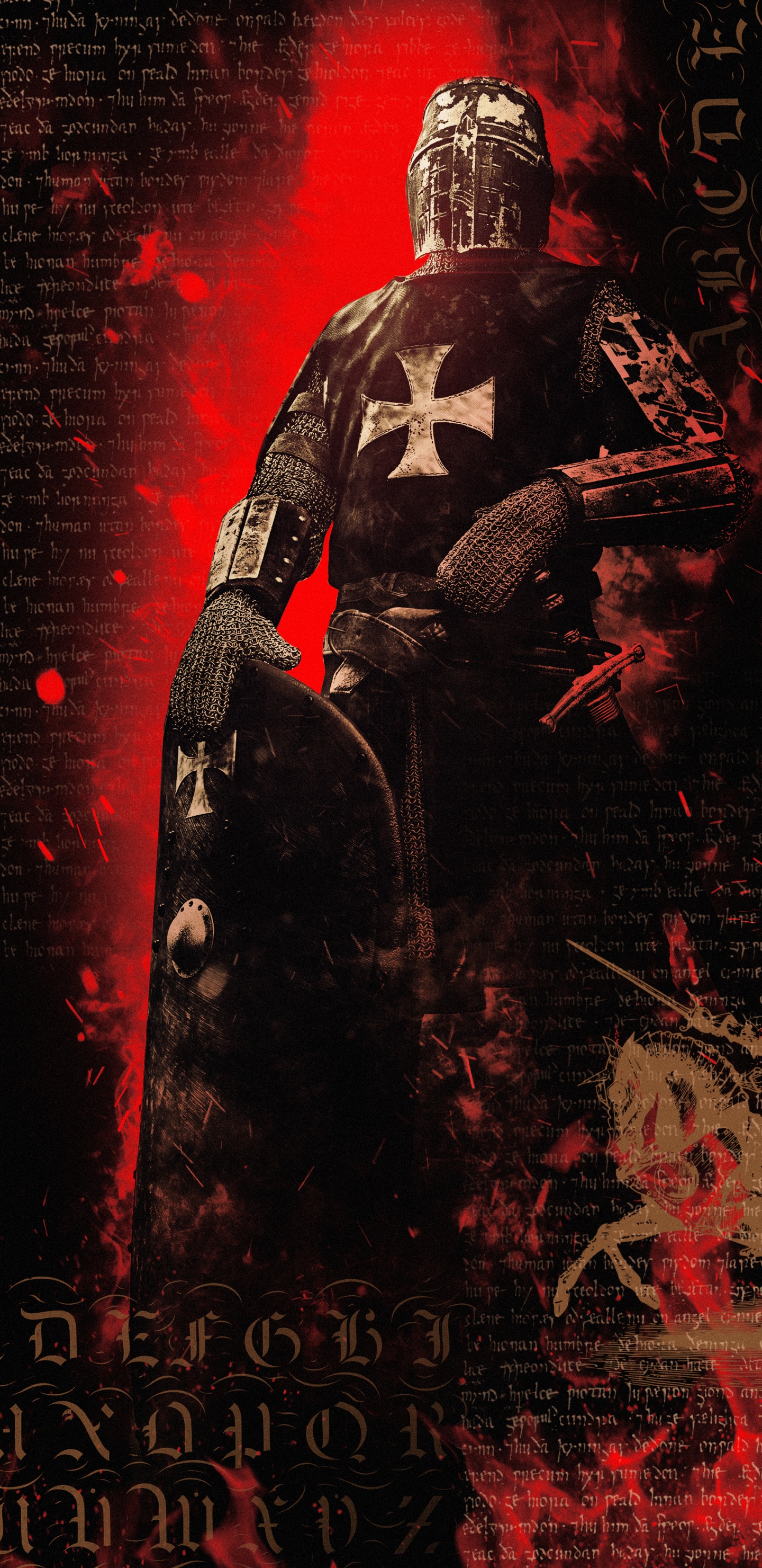 Affiche, Manche, Red, Art, Couverture de Livre. Wallpaper in 1440x2960 Resolution