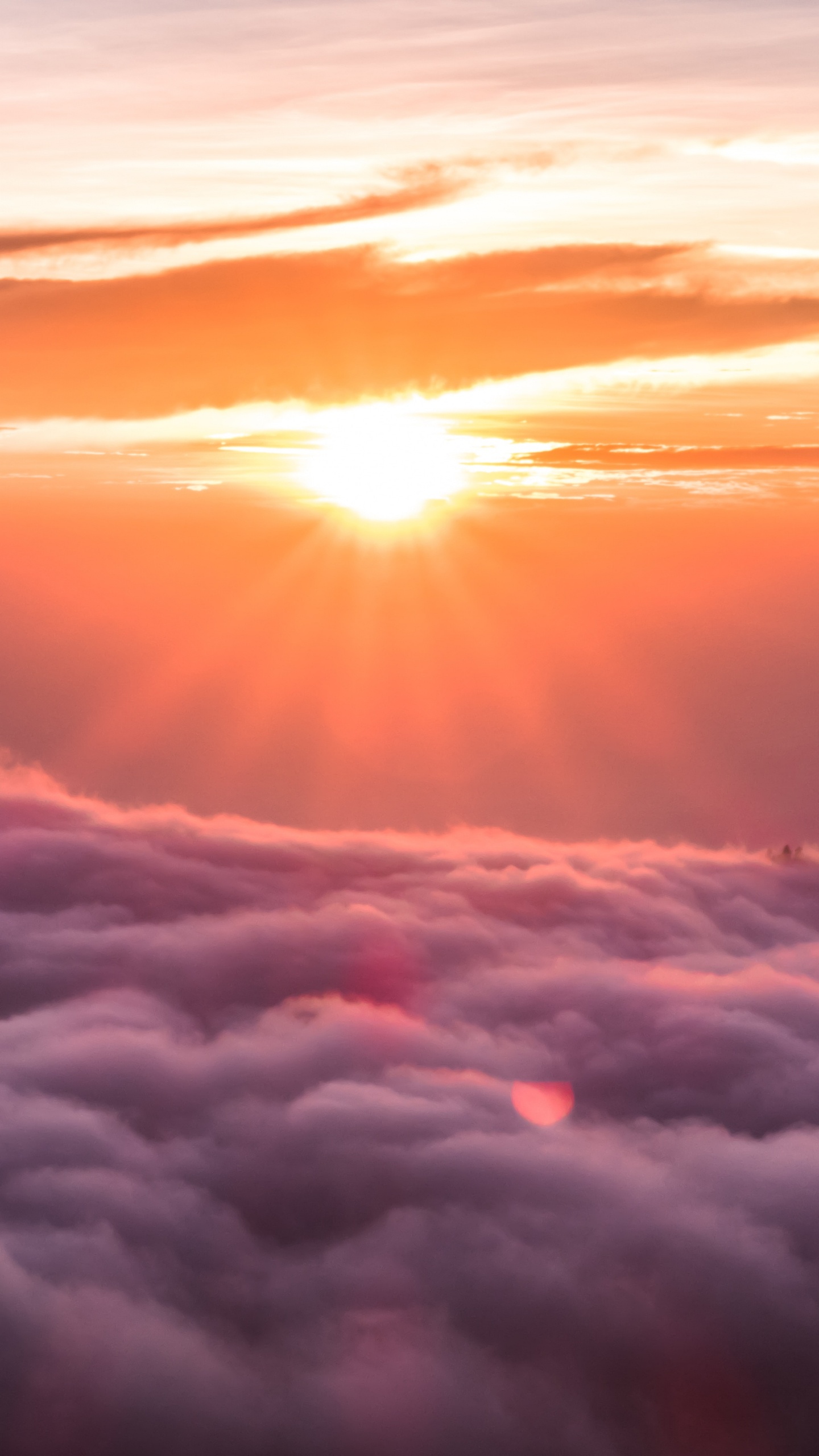 Cloud, Sonnenuntergang, Sonnenaufgang, Tageszeit, Atmosphäre. Wallpaper in 1440x2560 Resolution