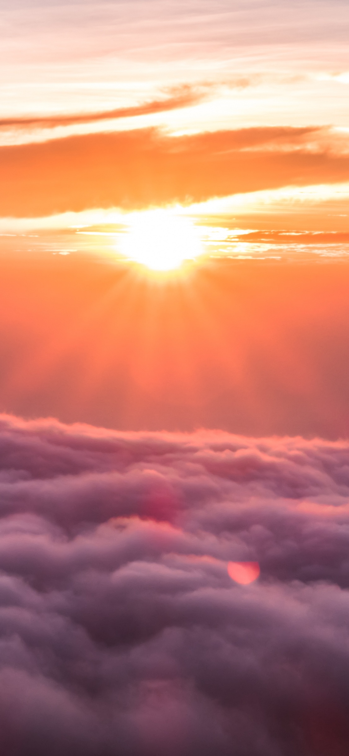 Lever, la Journée, Atmosphère, Horizon, Afterglow. Wallpaper in 1125x2436 Resolution