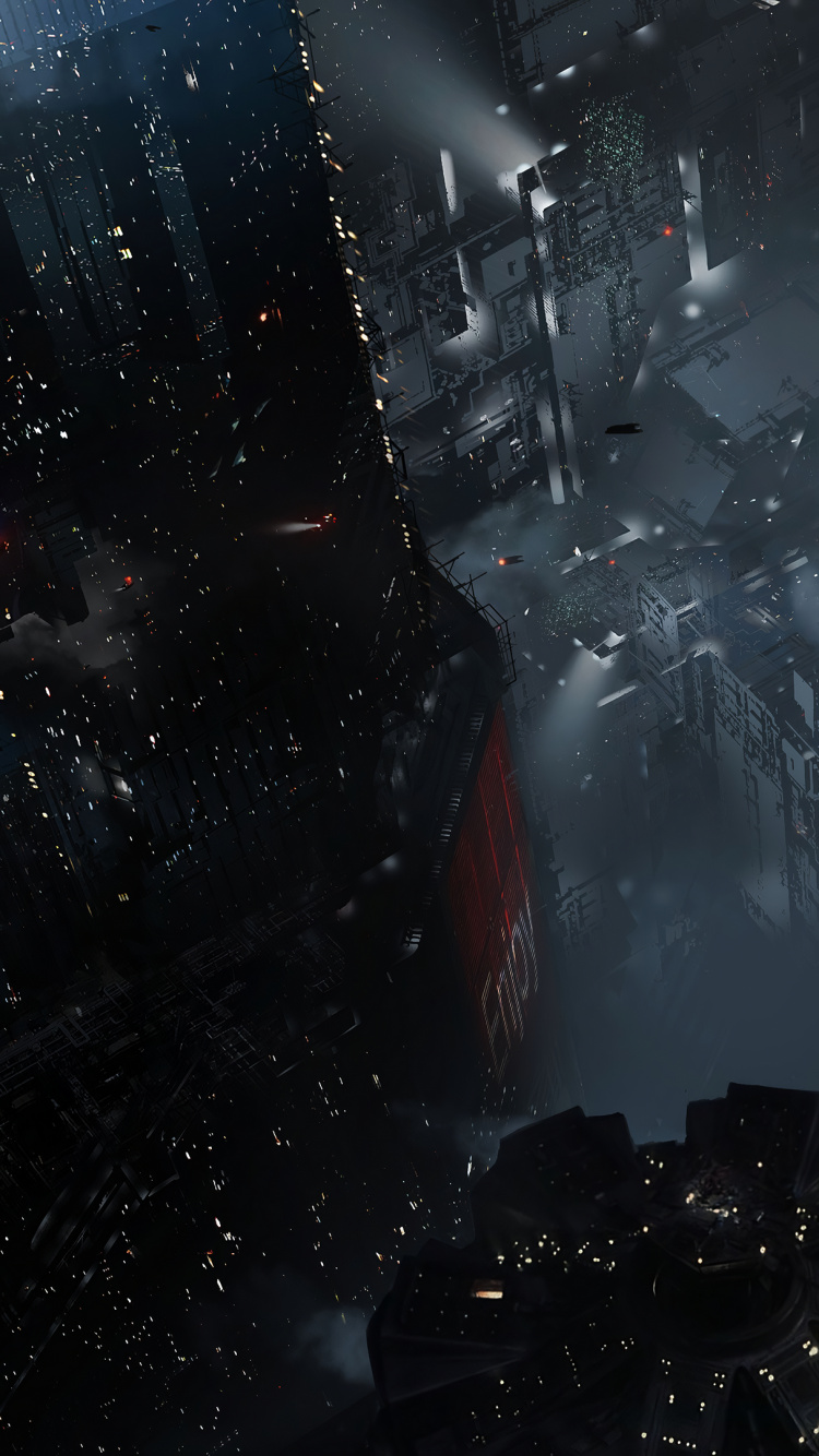 Officer K, Science Fiction, Graphics, Astronomical Object, Art. Wallpaper in 750x1334 Resolution