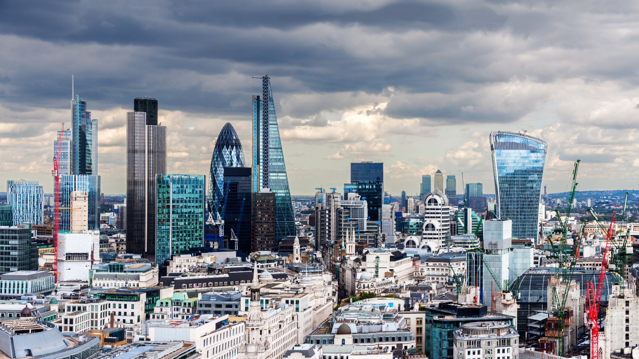 City Skyline Under Cloudy Sky During Daytime. Wallpaper in 1280x720 Resolution