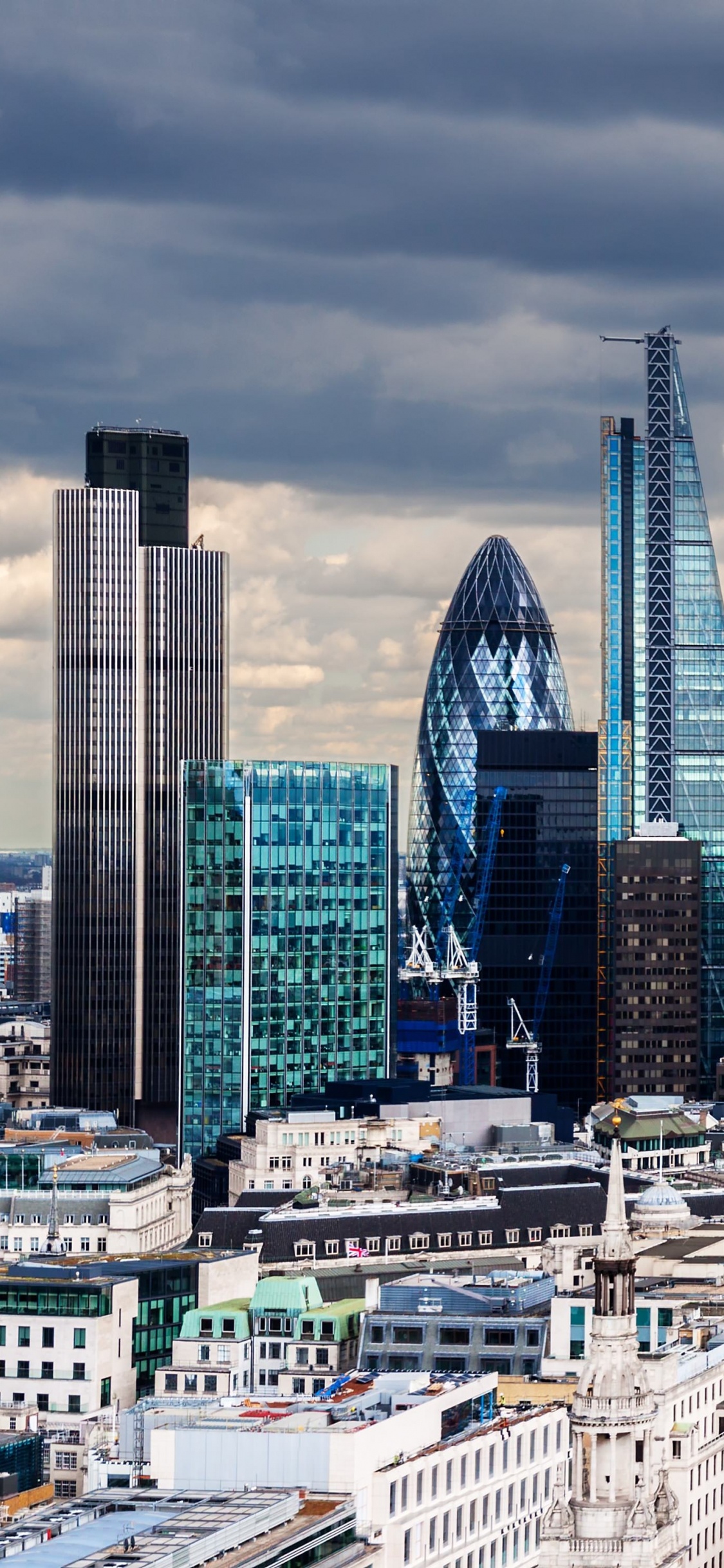 伦敦, 城市景观, 城市, 大都会, 天际线 壁纸 1125x2436 允许
