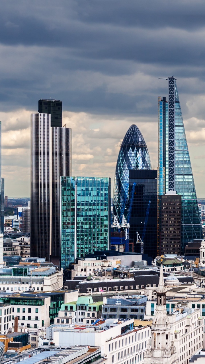 伦敦, 城市景观, 城市, 大都会, 天际线 壁纸 720x1280 允许