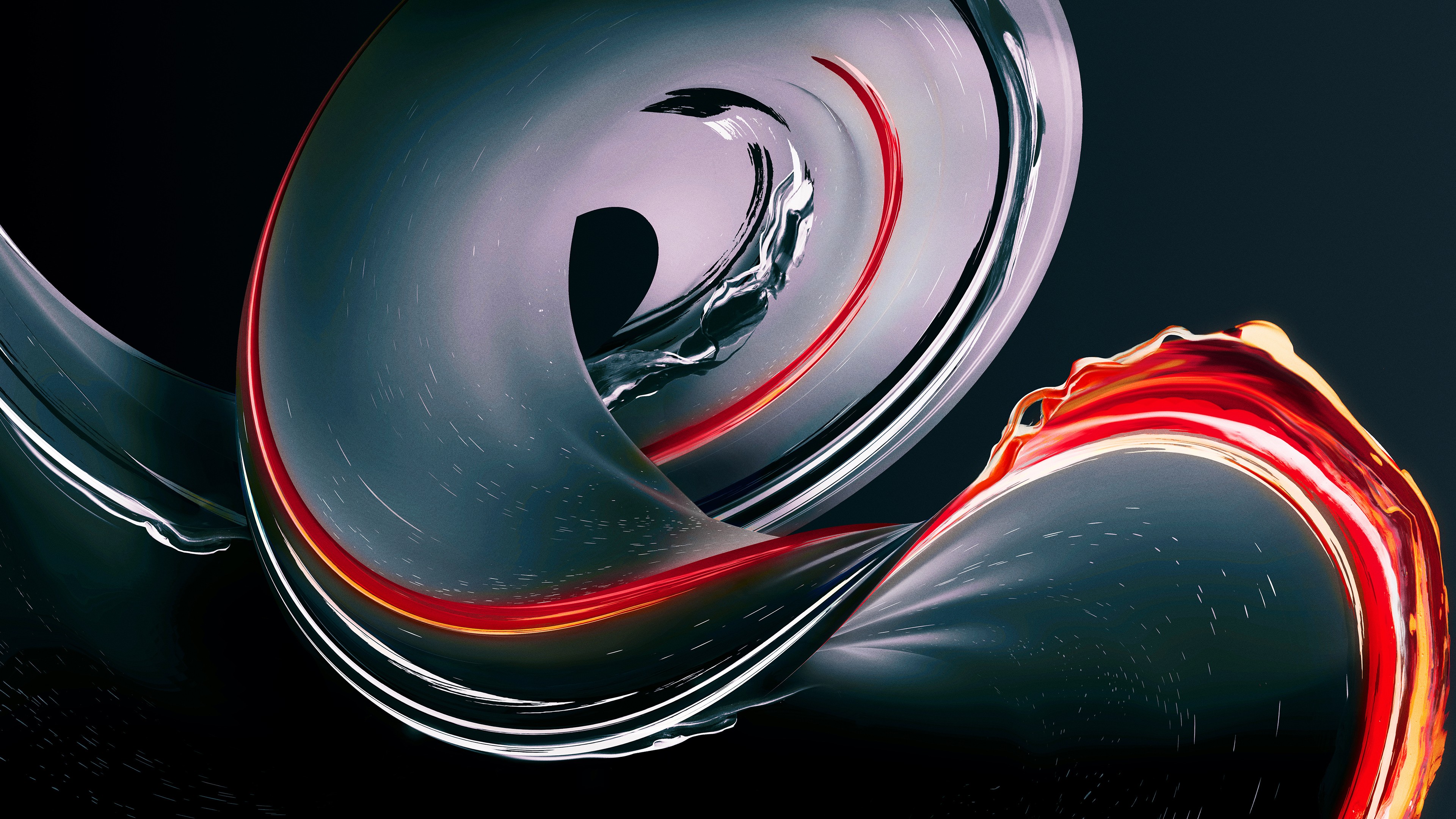 Red and White Water Hose. Wallpaper in 3840x2160 Resolution