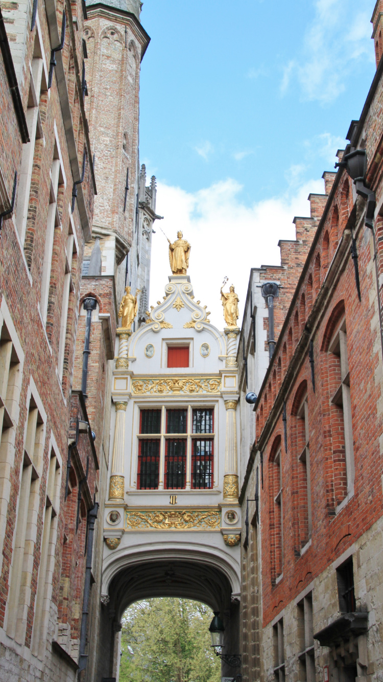 Bâtiment en Béton Brun Sous Ciel Bleu Pendant la Journée. Wallpaper in 750x1334 Resolution