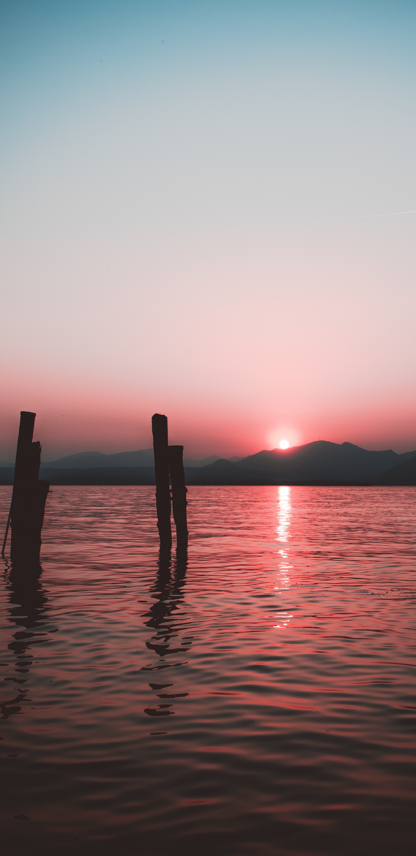 日落, 地平线, 日出, 人体内的水, 余辉 壁纸 1440x2960 允许