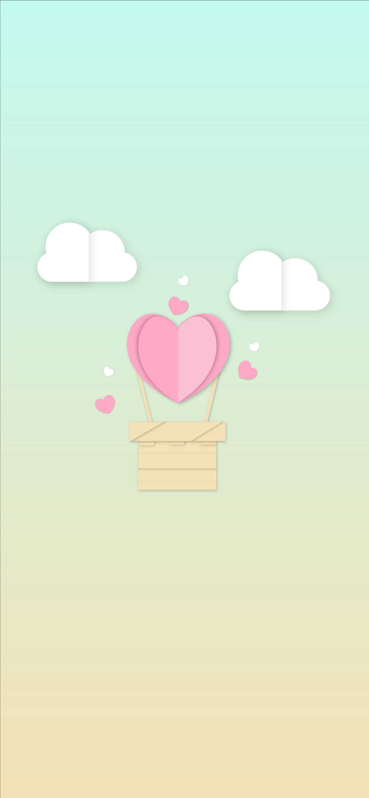 Herzen, Heißluftballon, Pink, Zutat, Muster. Wallpaper in 1242x2688 Resolution