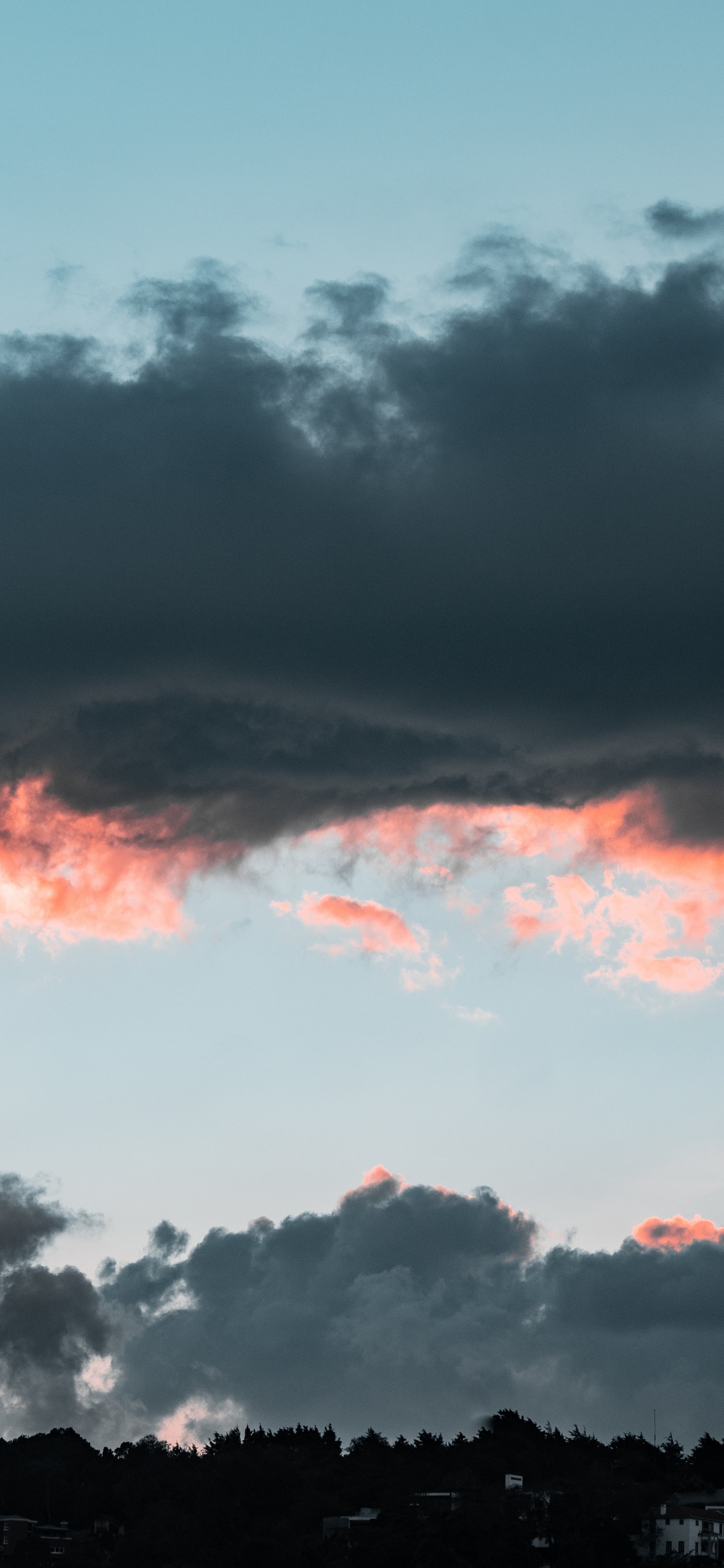 Sunset, Cumulus, Cloud, Horizon, Atmosphere. Wallpaper in 1125x2436 Resolution