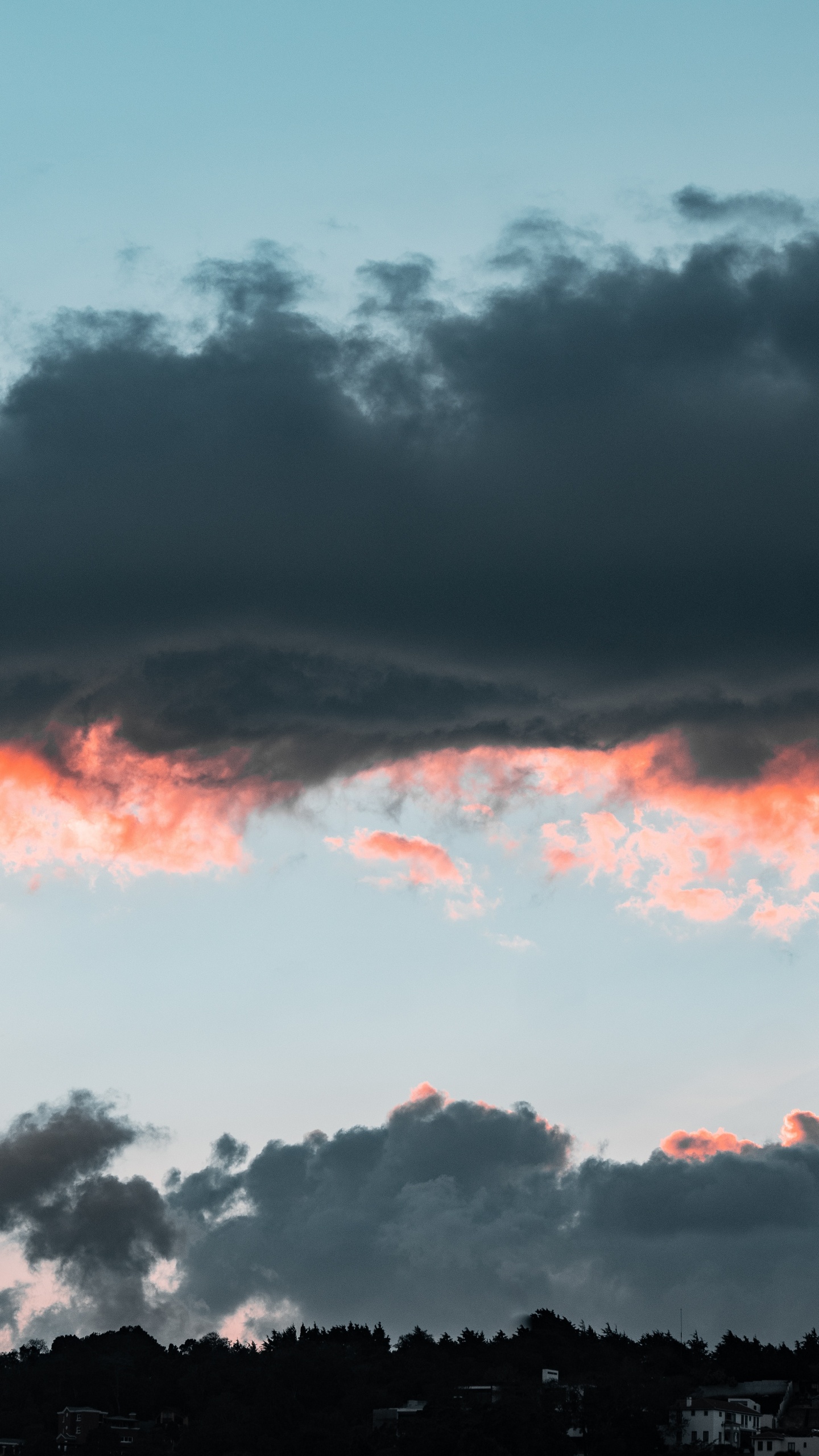 Sunset, Cumulus, Cloud, Horizon, Atmosphere. Wallpaper in 1440x2560 Resolution