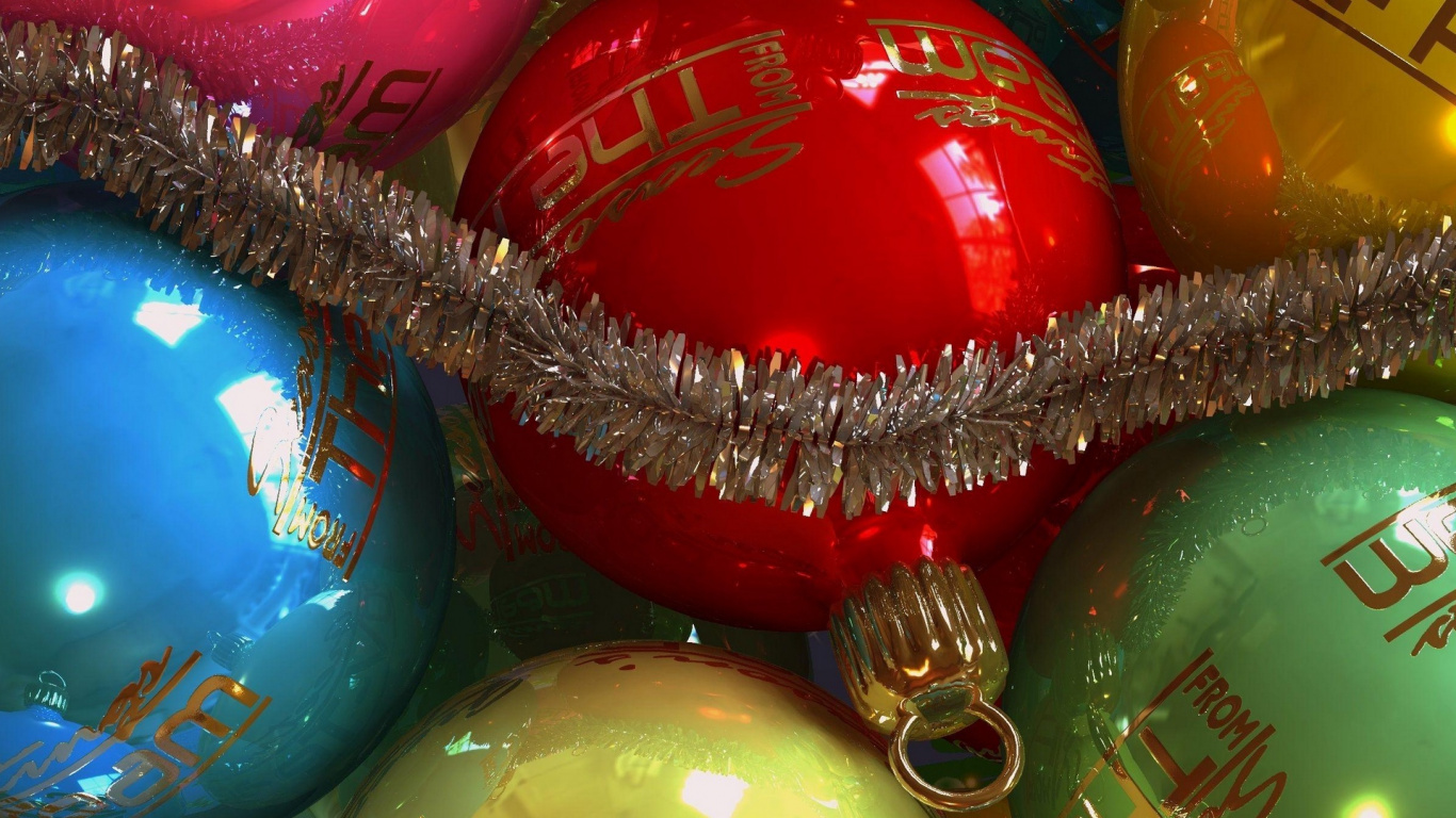 Weihnachten, Weihnachtsdekoration, Weihnachten Musik, Christmas Ornament, Weihnachts-und Ferienzeit. Wallpaper in 1366x768 Resolution