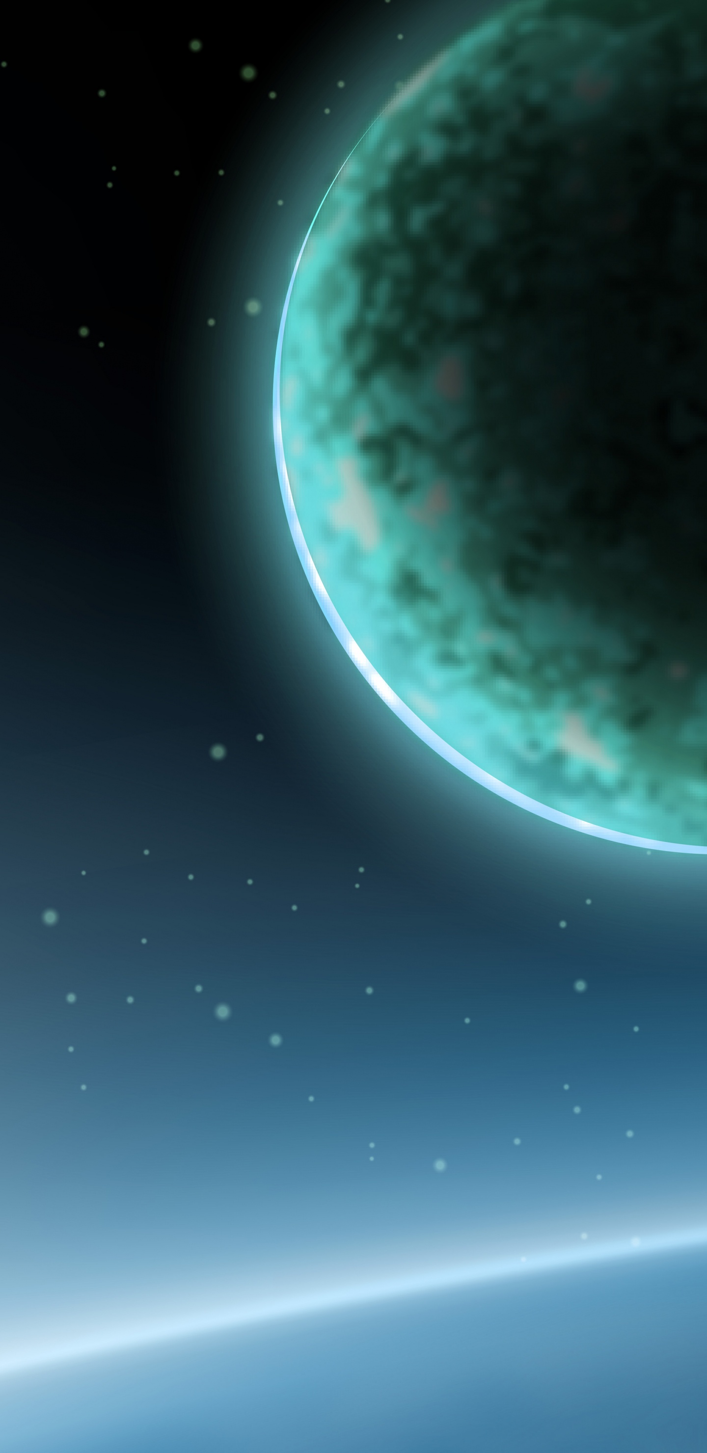 Lune Blanche Dans le Noir. Wallpaper in 1440x2960 Resolution