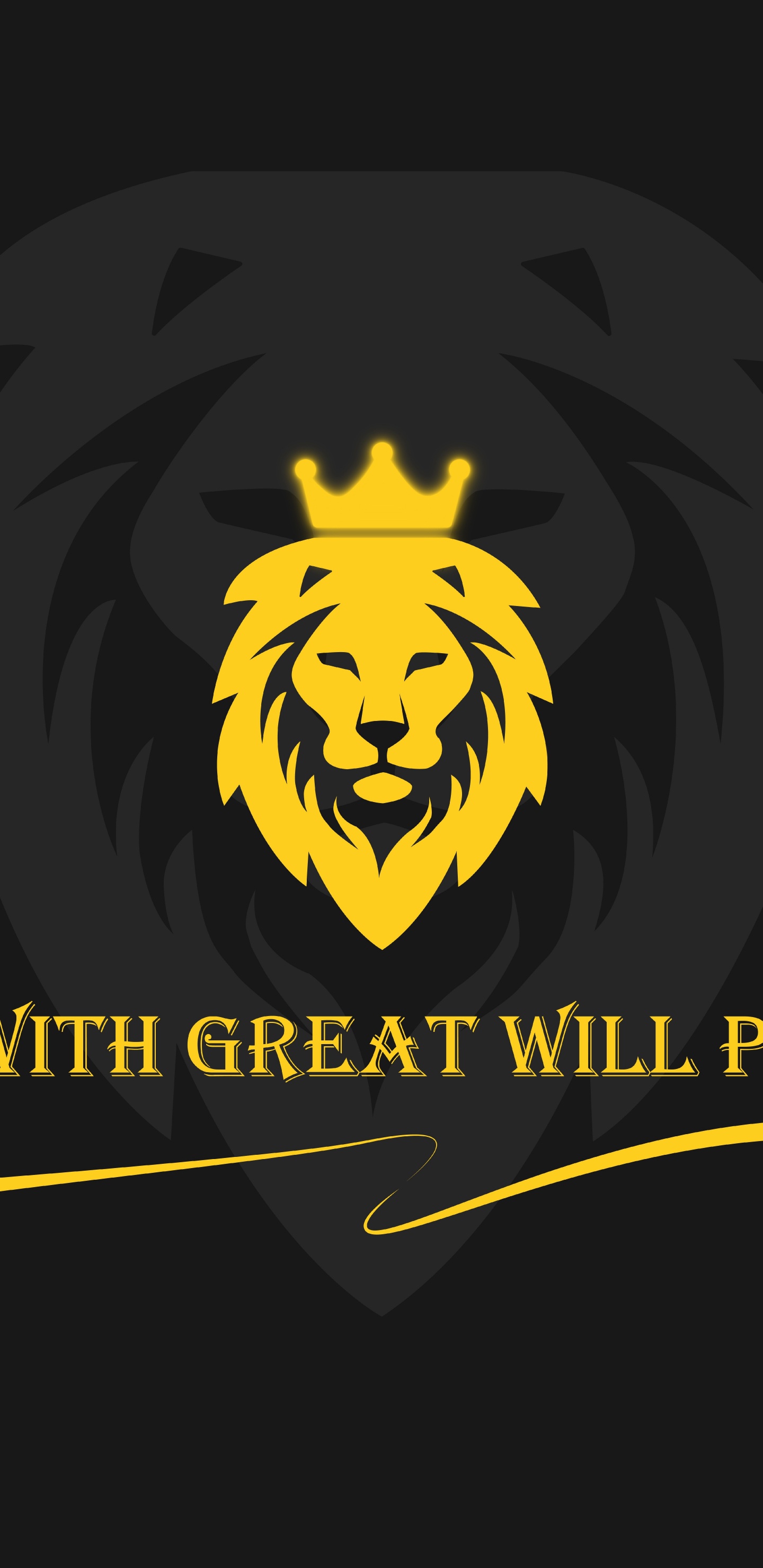 Leones, Rey, Ilustración, Diseño Gráfico, Logotipo. Wallpaper in 1440x2960 Resolution