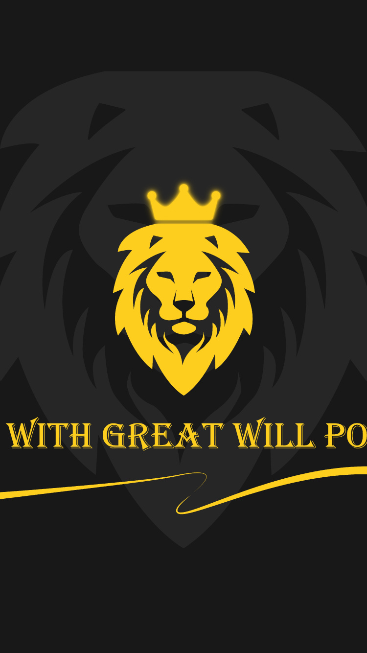 Leones, Rey, Ilustración, Diseño Gráfico, Logotipo. Wallpaper in 750x1334 Resolution