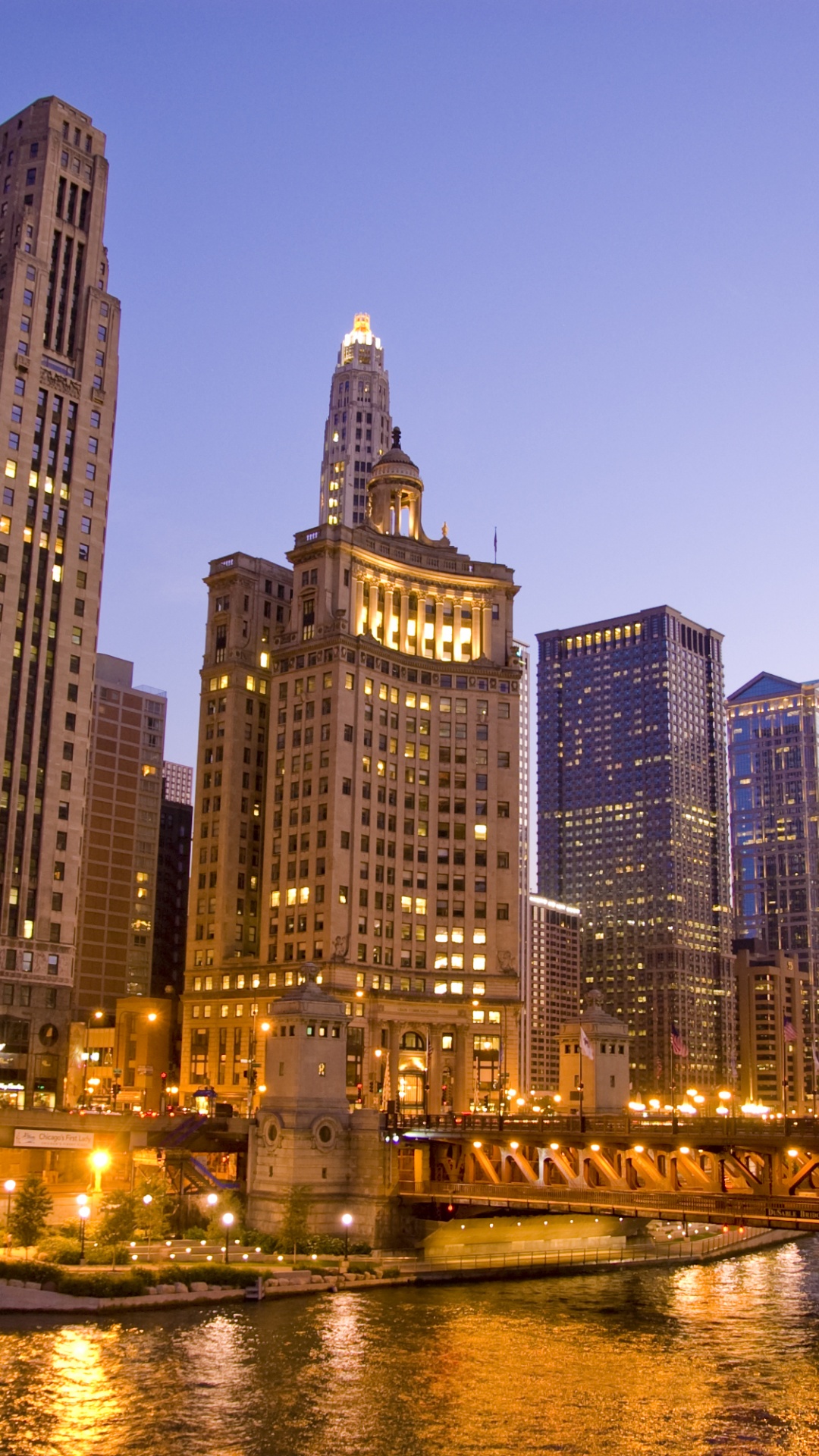 Horizonte de la Ciudad Durante la Noche. Wallpaper in 1080x1920 Resolution