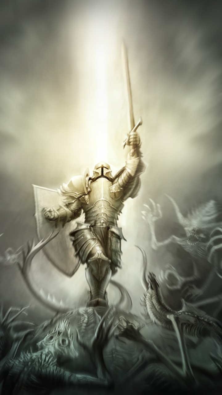 Croisade, Obscurité, la Mythologie, Composition Numérique, Illustration. Wallpaper in 720x1280 Resolution