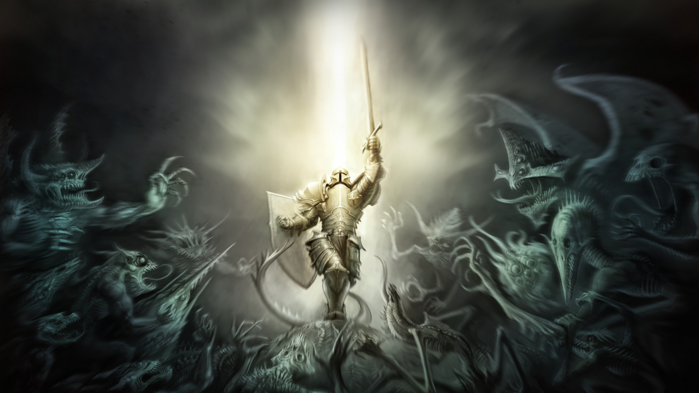 Crusades, Darkness, Mythology, Digital Compositing, Illustration. Wallpaper in 1366x768 Resolution