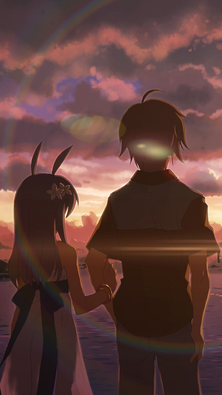 Silueta de Mujer de Pie Cerca Del Cuerpo de Agua Durante la Puesta de Sol. Wallpaper in 750x1334 Resolution