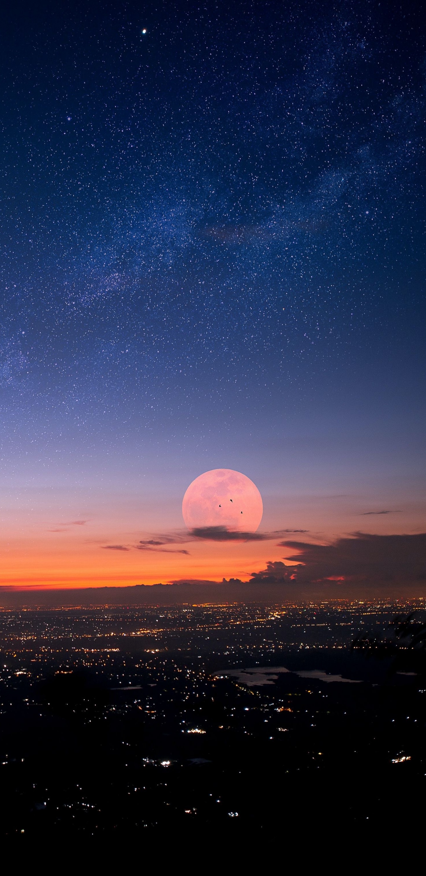 Terre, L'astronomie, Espace Extérieur, Atmosphère, Afterglow. Wallpaper in 1440x2960 Resolution