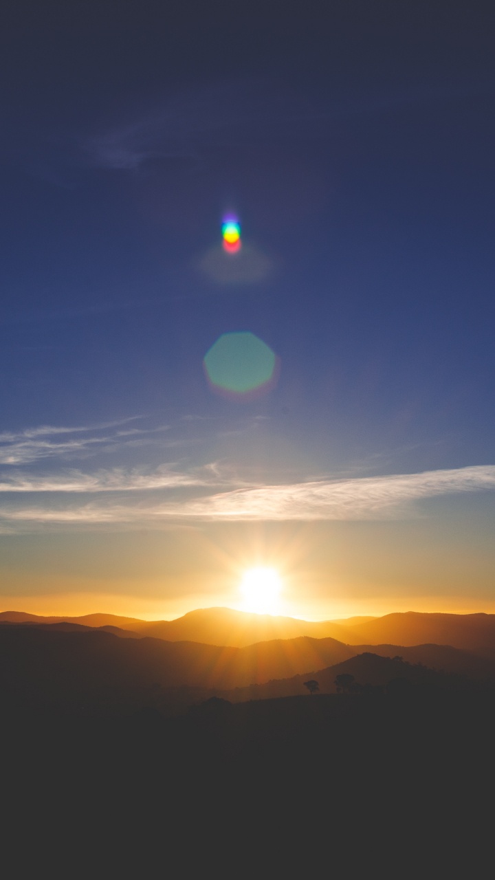 Horizont, Sonnenuntergang, Sonnenaufgang, Atmosphäre, Sonne. Wallpaper in 720x1280 Resolution