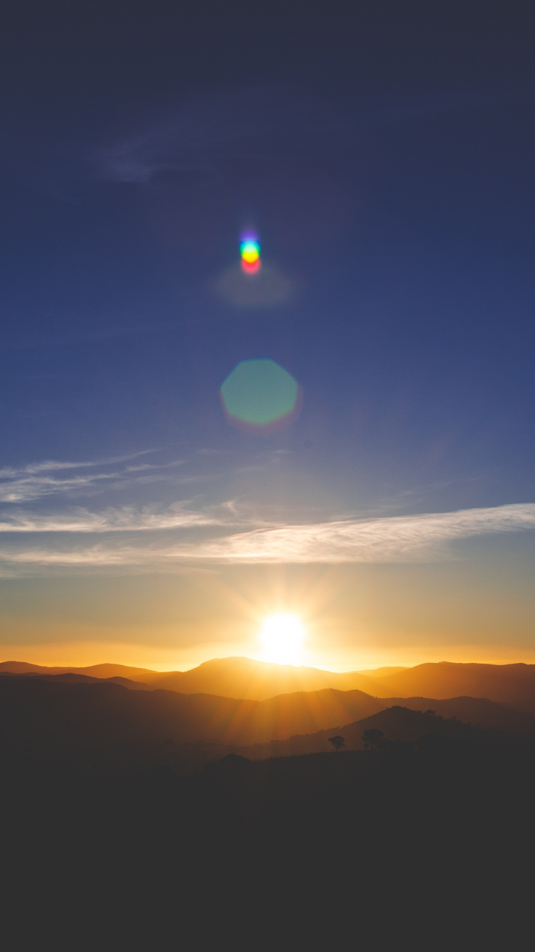 Horizont, Sonnenuntergang, Sonnenaufgang, Atmosphäre, Sonne. Wallpaper in 750x1334 Resolution