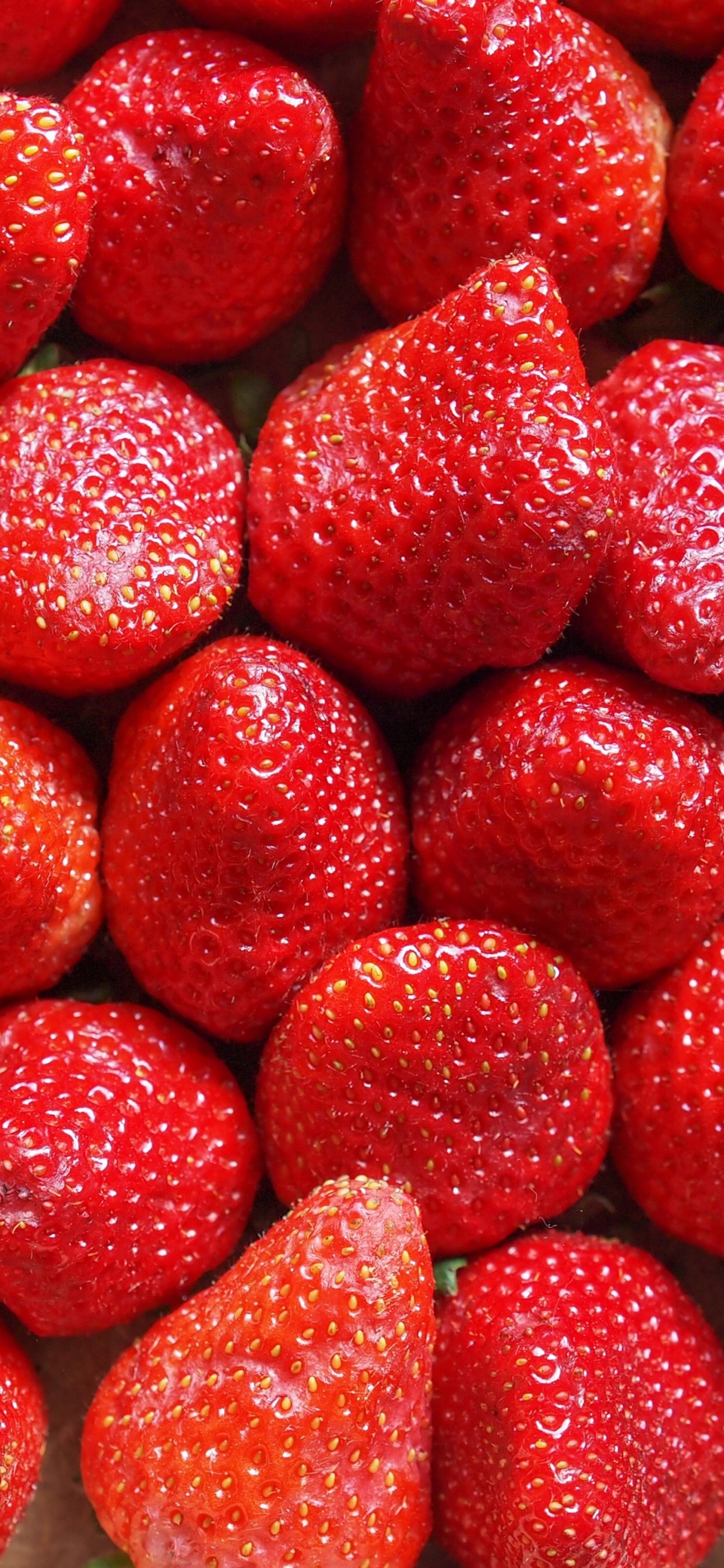 Strawberry, Fruit, Food, Plant, Ingredient. Wallpaper in 1242x2688 Resolution