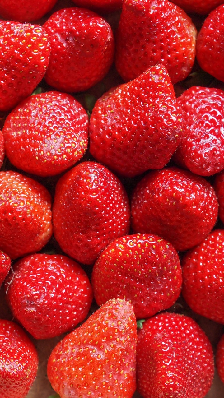 Strawberry, Fruit, Food, Plant, Ingredient. Wallpaper in 720x1280 Resolution
