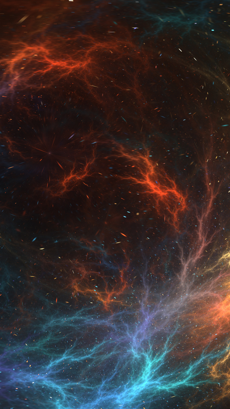 性质, 分形技术, 分形, 数码艺术, 气氛 壁纸 750x1334 允许