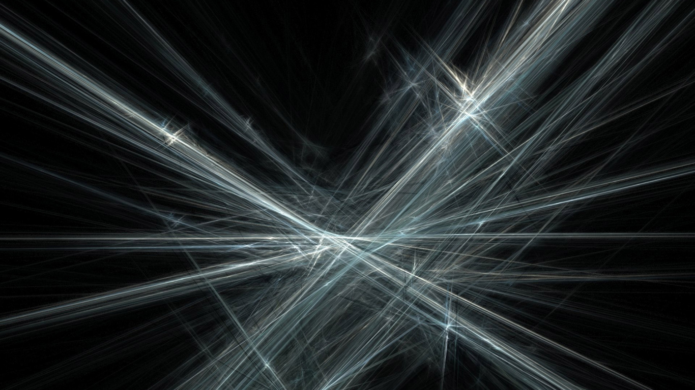 White Light on Black Background. Wallpaper in 1366x768 Resolution