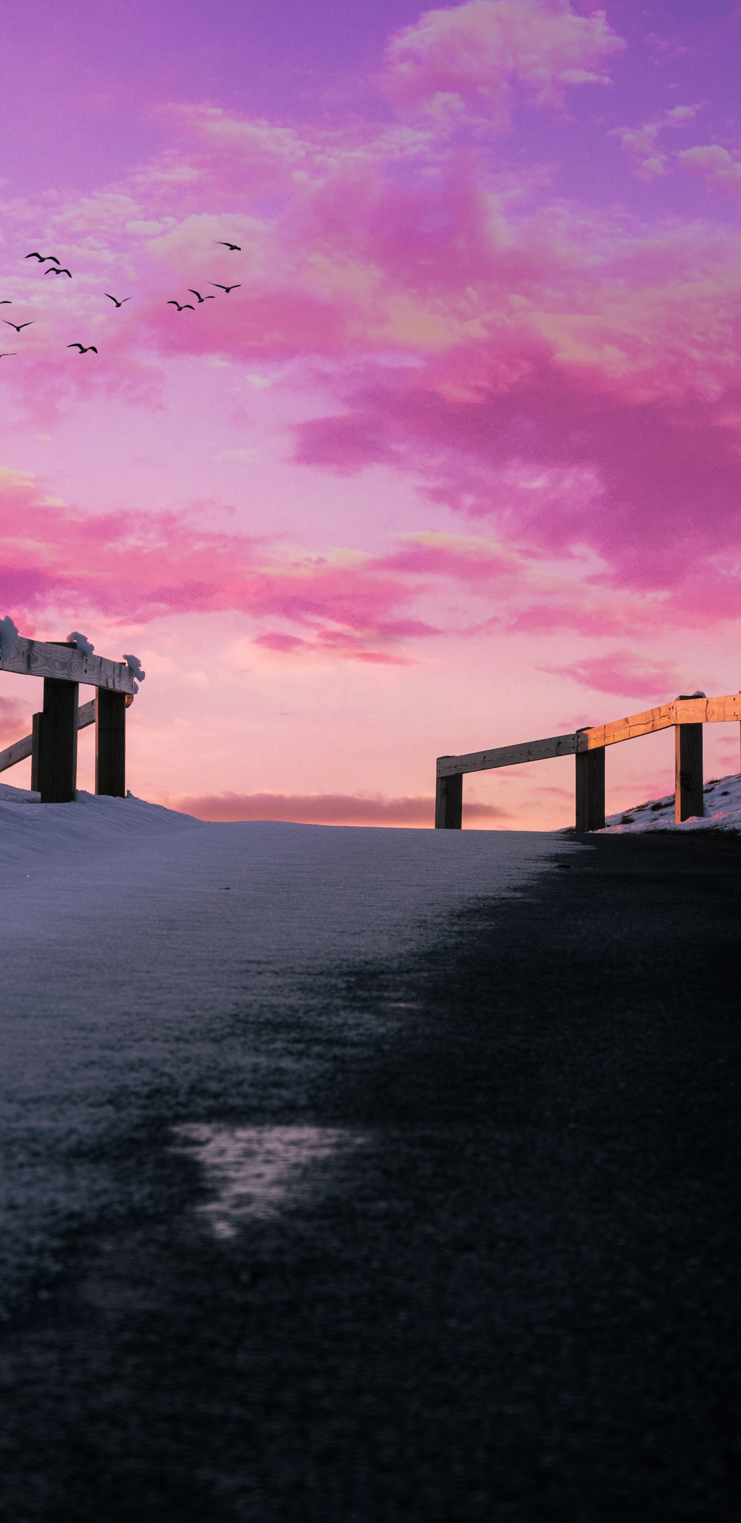 Ästhetik, Natur, Naturlandschaft, Cloud, Abend. Wallpaper in 1440x2960 Resolution