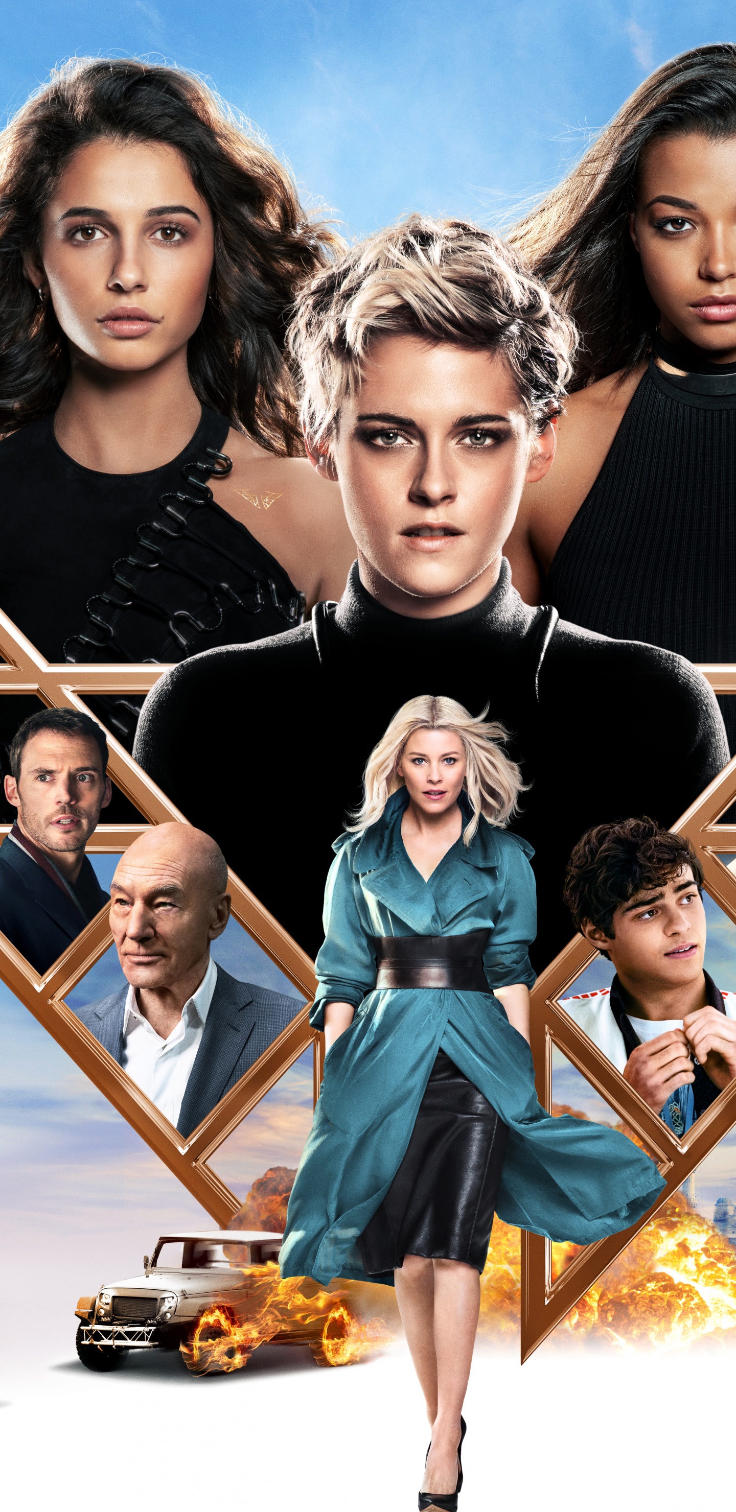 3 Frauen in Schwarzem Tanktop Und Blauer Denim-Jeans. Wallpaper in 1440x2960 Resolution