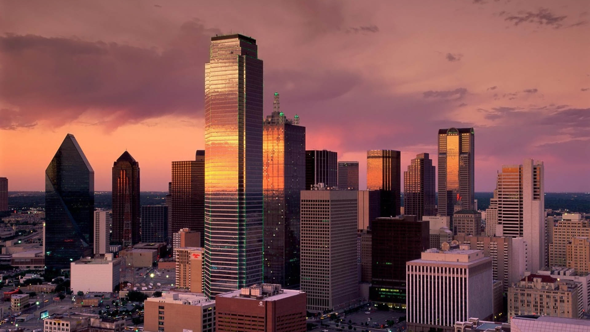 High Rise Buildings During Night Time. Wallpaper in 1920x1080 Resolution