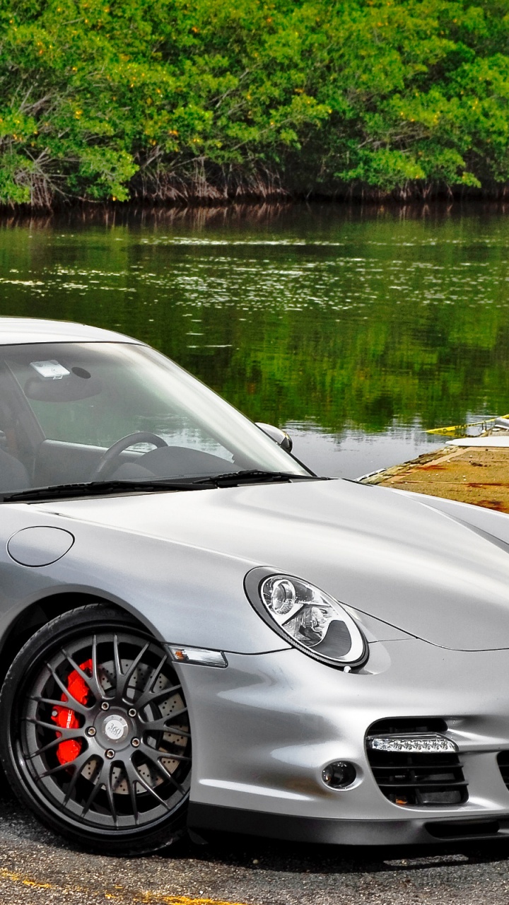 Silver Mercedes Benz Coupe Parked Beside River During Daytime. Wallpaper in 720x1280 Resolution
