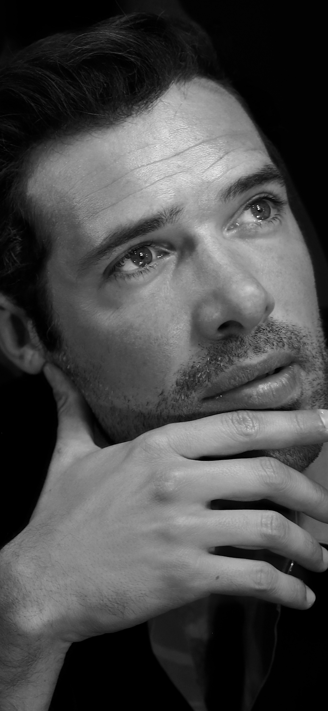 el Vello Facial, Barbilla, en Blanco y Negro, Video, Humanos. Wallpaper in 1125x2436 Resolution