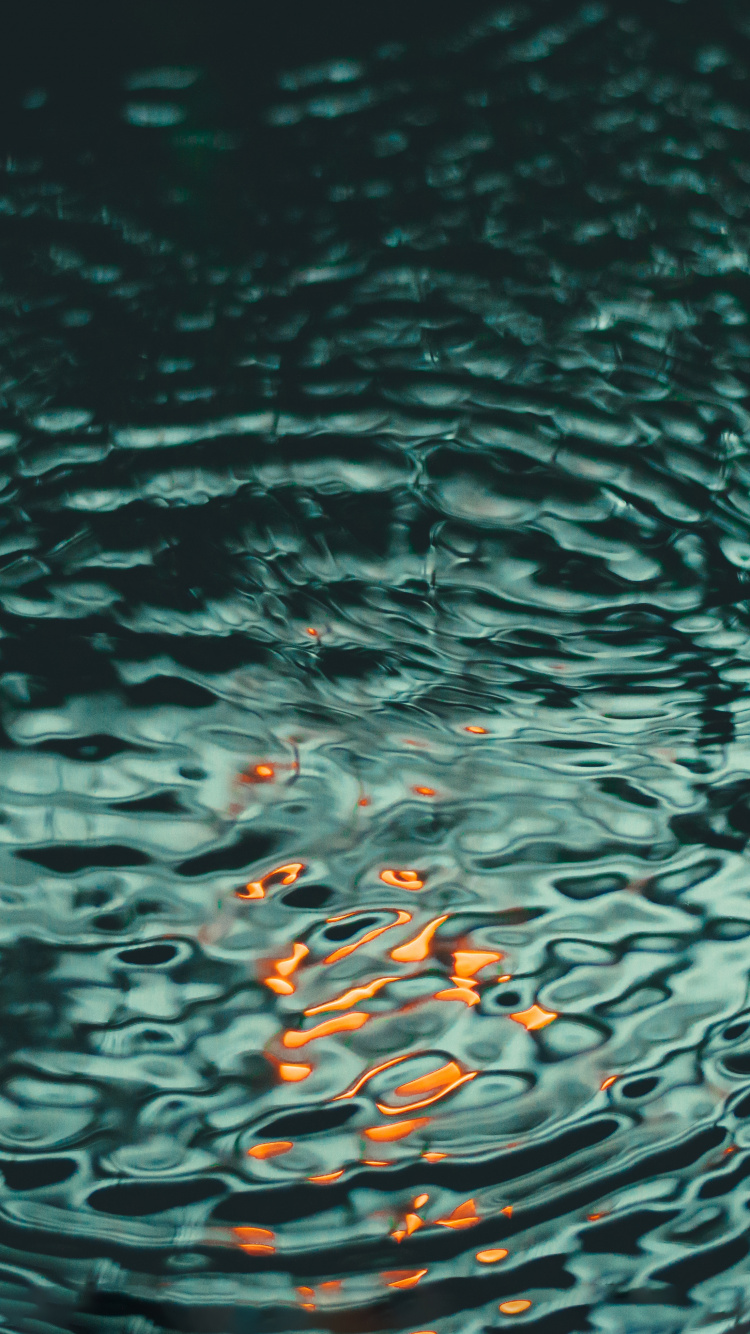 Water, Liquid, Blue, Reflection, Aqua. Wallpaper in 750x1334 Resolution