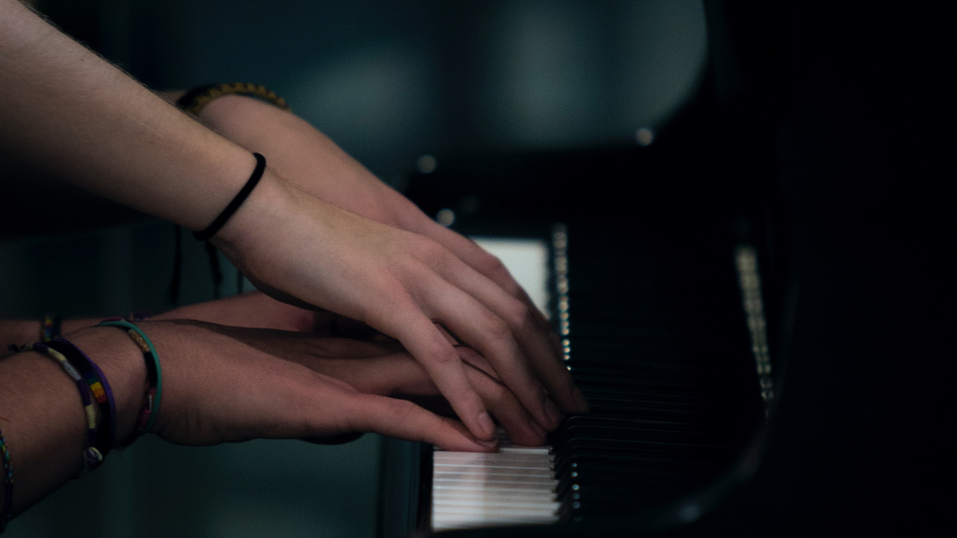 Piano, Pianist, Hand, Musician, Arm. Wallpaper in 1366x768 Resolution
