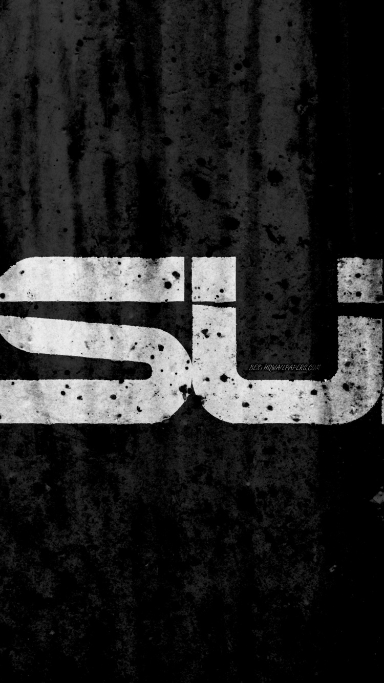 Asus, Logotipo, Texto, Negro, Monocromo. Wallpaper in 750x1334 Resolution