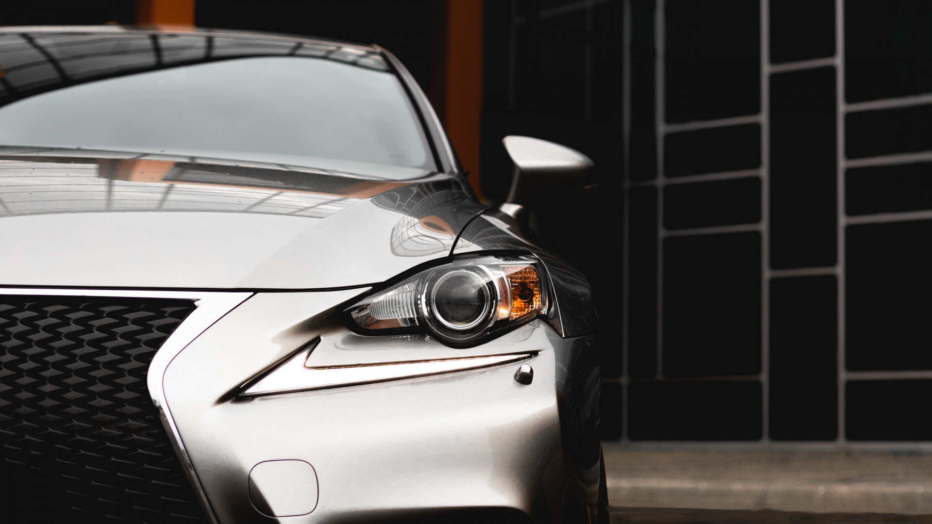 Silver Mercedes Benz Coupe Parked on Road During Daytime. Wallpaper in 1920x1080 Resolution