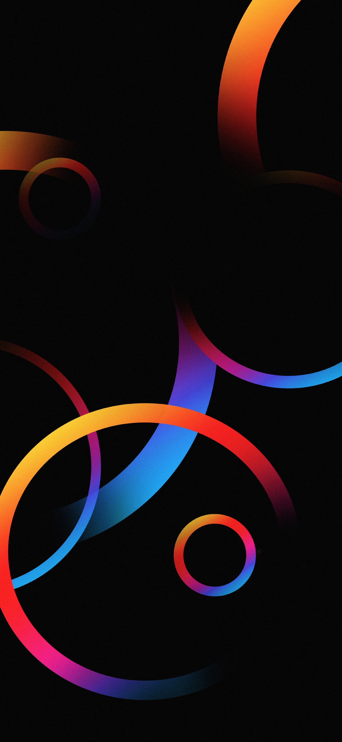 Kreis, Grafik-design, Werkstoffeigenschaften, Magenta, Muster. Wallpaper in 1125x2436 Resolution