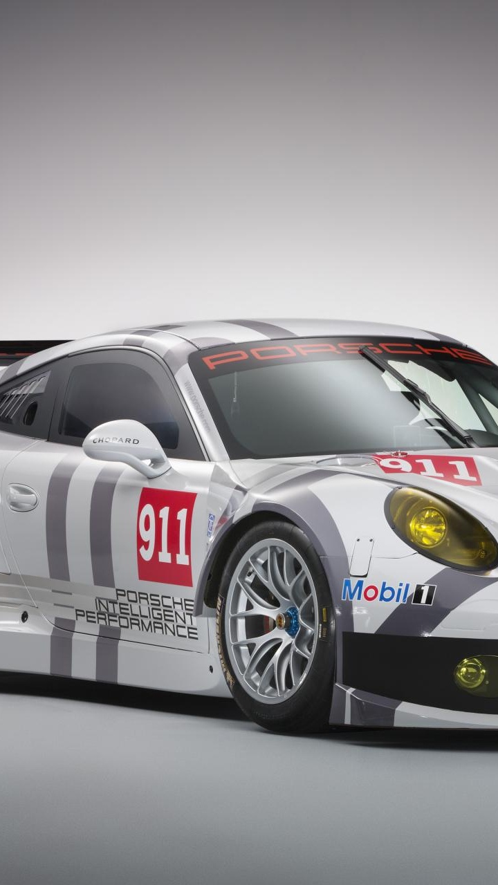 White and Black Porsche 911. Wallpaper in 720x1280 Resolution