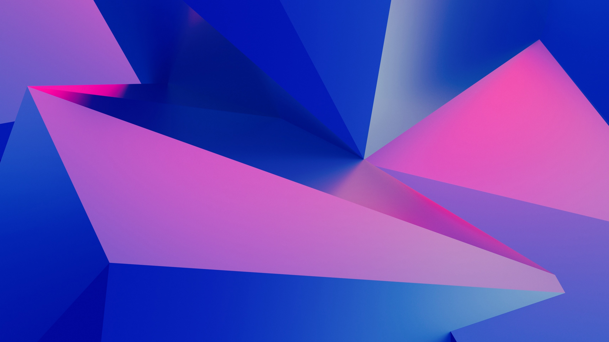 三角形, 形状, 几何形状, 紫色的, 品红色 壁纸 2560x1440 允许